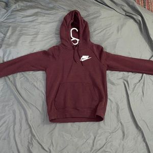 Maroon Nike hoodie. Size xsmall